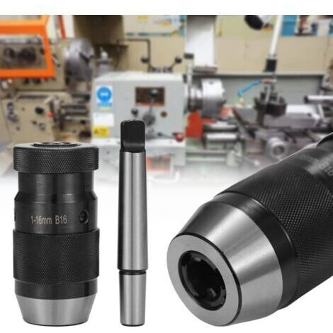 Pr Mandrin de Perceuse Auto-serrant MT2-B16 1-16mm Mandrin Conique MK pour Perceuse à Tour CNC