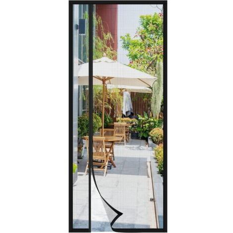 Pr Moustiquaire Porte Fenetre Magnetique 90x210 pour Porte Coulissante, d'entrée, Battante,Enroulable, Caravane, Balcon, Camping Car