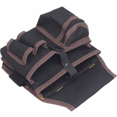 Pr Pochette à outils pour électricien, pochette de ceinture multifonctionnelle en tissu Oxford, idéale pour les bricoleurs, électriciens et charpentiers.