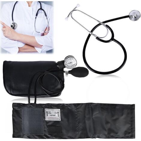 Pr Tensiomètre manuel avec stéthoscope et brassard, kit Bp classique avec sac de transport
