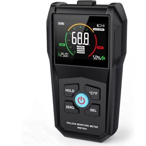 Pr Testeur Humidité Bois Humidimètre Murs Détecteur d'Humidité Numérique  sans Aiguille Hygromètre Alarme avec Batterie et Écran LCD pour Matériaux Bois Murs Construction Plancher Béton Papier