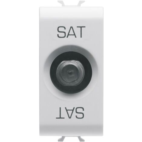 PR. TV/SAT 1M PASS. 5dB CONNEC.F BL.SAT. GEWISS GW15372