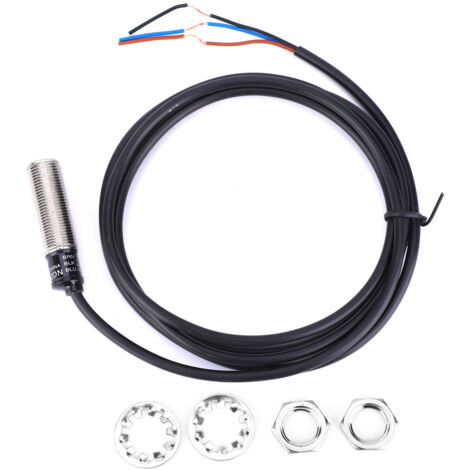 PR12-2DN Näherungssensor, 3-Draht-NO-NPN-Sensor, 10–30 V DC, 2 mm Messbereich