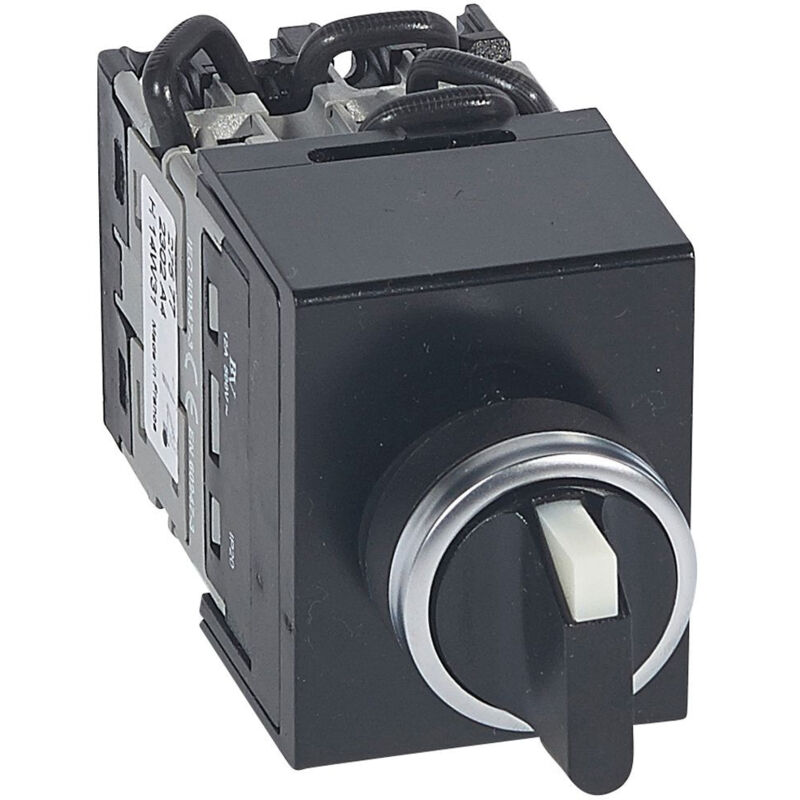 Commutateur à cames 3 directions avec position arrêt à manette PR12 2 Positions fixation centrale D.22 Legrand 027577