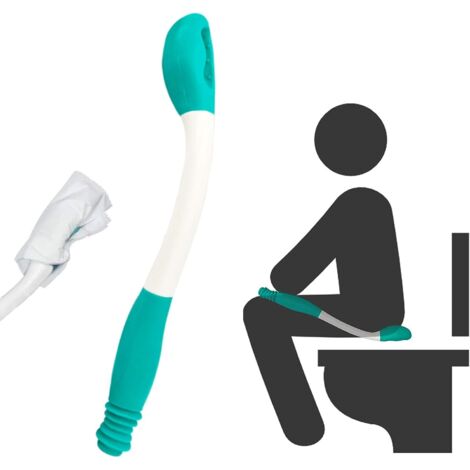 Practical Long Reach Toilet Cleaning Tools, Toilet Floor Cleaning Aid for Limited Mobility, Elderly, Pregnancy, Disabled, Arthritis, Pain