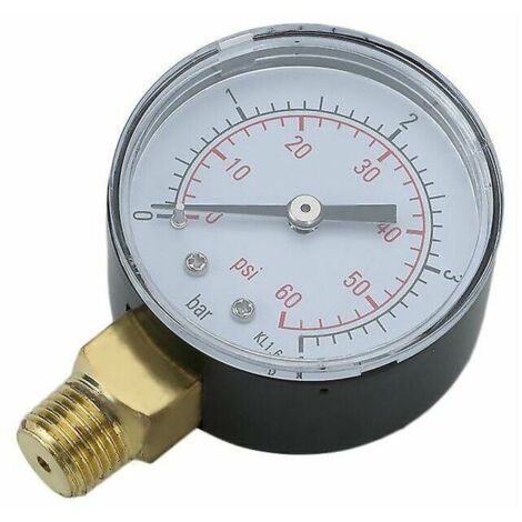 Practical Mini Pool Spa Filter Water Pressure Gauge 0-60 Psi 0-4 Bar TS-50