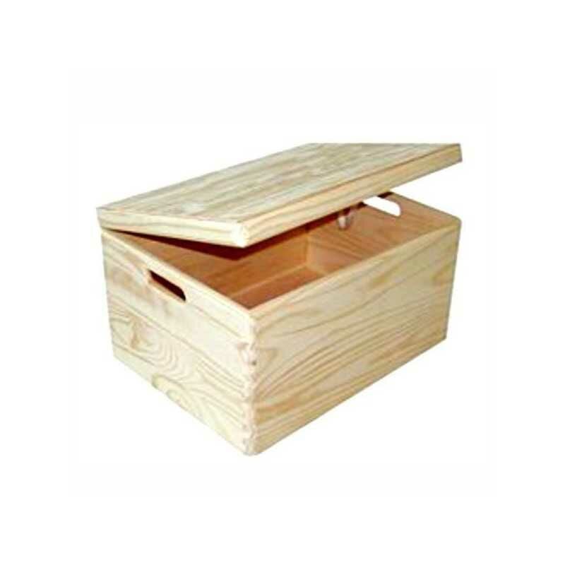 Practical Wooden Box Container 40X30 h 25