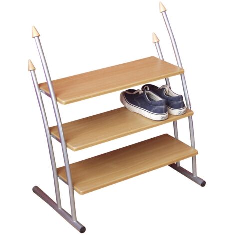 Práctico zapatero de 3 niveles en MDF 8 pares MED05090