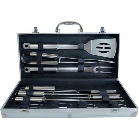 Pradel Excellence WB107 Valigia in metallo barbecue da 16 pezzi