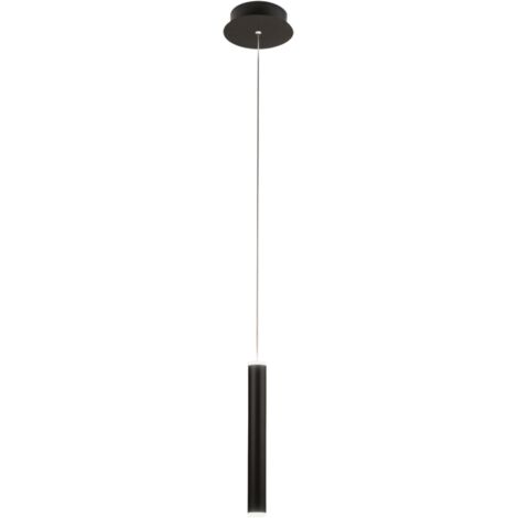 PRADO LAMPADA A SOSPENSIONE NERO 1 LUCE A LED 3000K - 6,5W - 720 lm DIMMERABILE