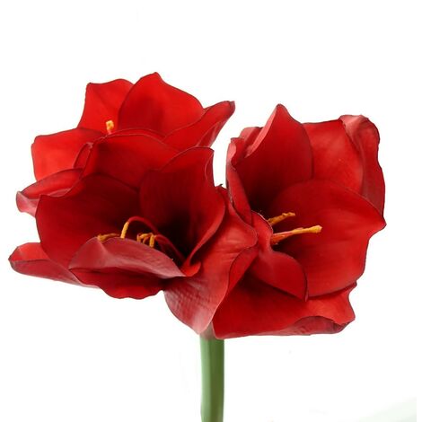 GASPER Prächtige Amaryllis Rot - Stiellänge 56 cm - Kunstblumen