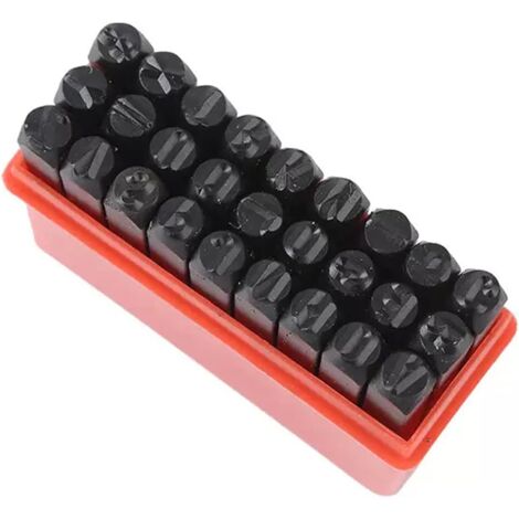 Prägebuchstaben-Set A bis Z 3 mm – Druckstanzen für DIY- und Bastelarbeiten, robust, präzise & vielseitig einsetzbar