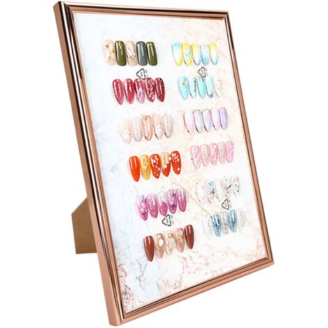 Präsentationsbrett für Gel-Nagellack mit Ständer und Farbkarte