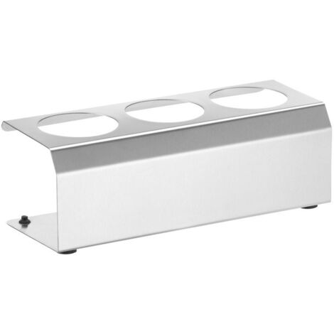 Präsentationsständer aus Stahl für Saucenspenderflaschen 3 x 0,2 l Durchmesser. 50 mm - Hendi 557969