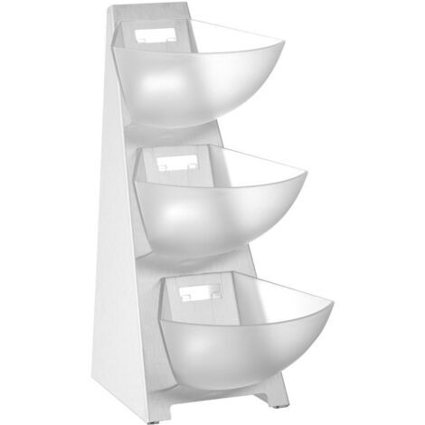 Präsentationsständer Buffet für Zucker, Kaffeesahne, Stahl, 3 x 1L - Hendi 428245