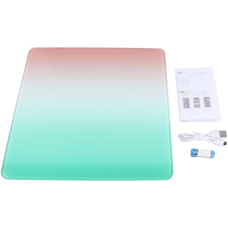 Präzise digitale Badezimmerwaage, USB-aufladbar, Bluetooth, tragbar und intelligent zur Körpergewichtsmessung