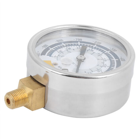 Präzises Manometer für Vakuumpumpen, 0–14 psi, 1/8-Zoll-NPT-Anschluss