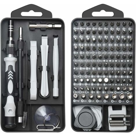 Präzisions-Bit-Set, 122-in-1 Mini-Präzisions-Schraubendreher-Set, tragbares Reparaturset für Computer/Laptop/iPhone/Brillen, Mini-Handreparaturwerkzeuge