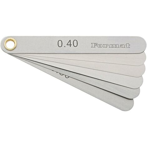 Präzisions-Fühlerlehre 6 Blatt 0,1-0,4mm T3 FORMAT