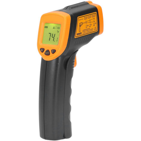 Präzisions-Infrarot-Thermometer mit hintergrundbeleuchtetem LCD-Display für Küche, Baby und Haushalt