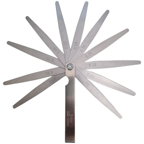 PRÄZISIONS-VENTILFÜHLMESSER13STAHL-FÜHLMESSERBLÄTTER0,05-1,00MM
