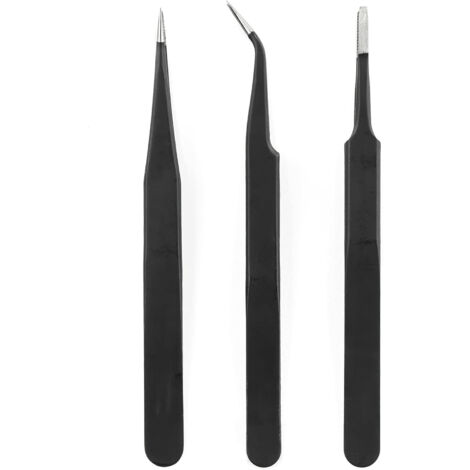 Präzisionspinzetten-Set, Präzisionsmechaniker-Set mit 3 Präzisionspinzetten für die Elektronikreparatur