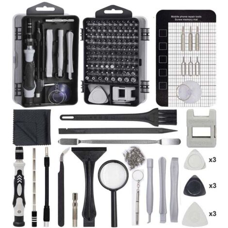 Präzisionsschraubendreher, magnetisches Reparaturwerkzeug, 136 in 1, professionelles Reparaturset für elektronische Geräte