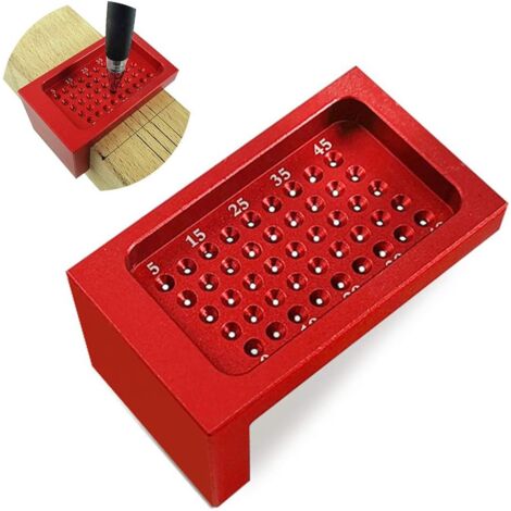 Präzisionswerkzeuge für die Holzbearbeitung, Lochmesslineal, metrisches Messlineal, Aluminiumlegierung, Messlineal, Tischler-Zimmermannswerkzeug