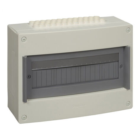 Pragma - coffret en saillie - 1 rangée 18 modules (PRA13751)