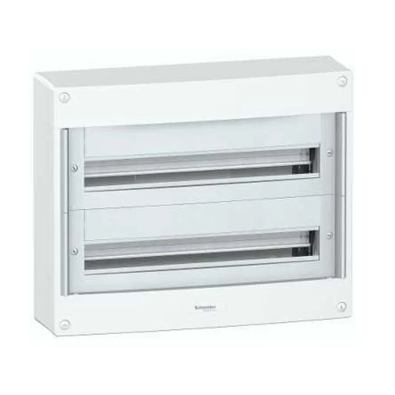 Schneider Electric - Coffret de repartition saillie 2 rangees 24 modules blanc 550x450x148mm sans porte avec bornier terre pragma