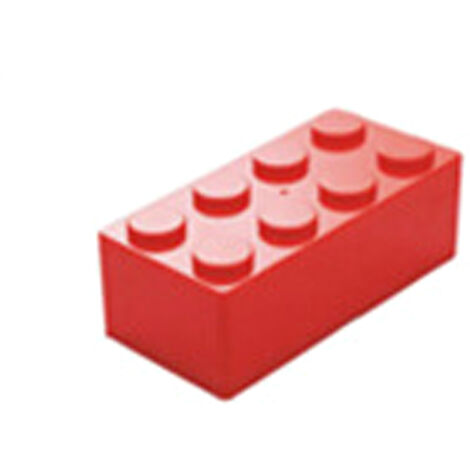 Praktische, stapelbare, modulare Aufbewahrungsbox aus Kunststoff – Rote, rechteckige ABS-Box, 16,7 x 8,3 x 6 cm – Bausatz