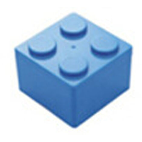Praktische, stapelbare, modulare Multifunktions-Aufbewahrungsbox aus blauem ABS, quadratisch