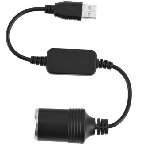 Praktischer USB-Anschluss-Leistungswandler, kann in eine 12-V-Zigarettenanzünderbuchse für das Auto umgewandelt werden, elektronische Leitung für Fahrtenschreiber und Radarwarner