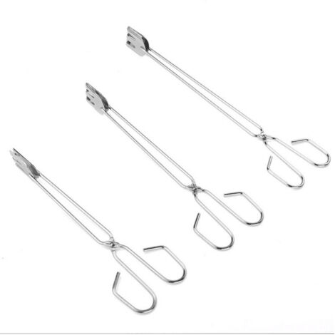 Praktisches Grillzubehör: Edelstahlschere, Grillzange, Grillzubehör, tragbare Grillzange, 3-teiliges Set