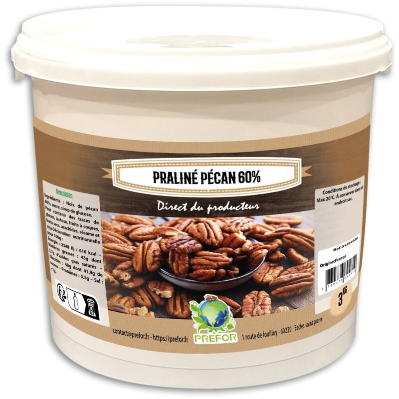 Praliné pécan 60% seau 3kg