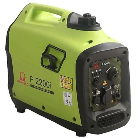 Pramac – Groupe électrogène Inverter 2.1 kW – Démarrage manuel – Essence – Autonomie 4,5h – Moteur OHV pour faible bruit - PF192SX1000