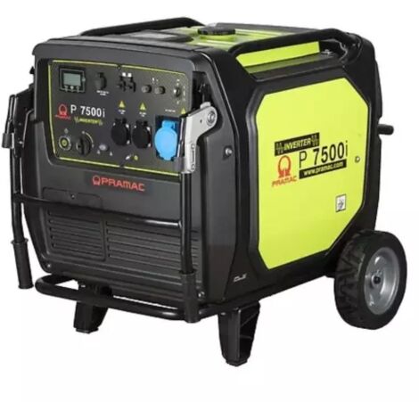 Pramac – Groupe électrogène monophasé 7000W – Moteur OHV avec régulation Inverter – Économie de carburant – Autonomie 11h – Poids 146kg