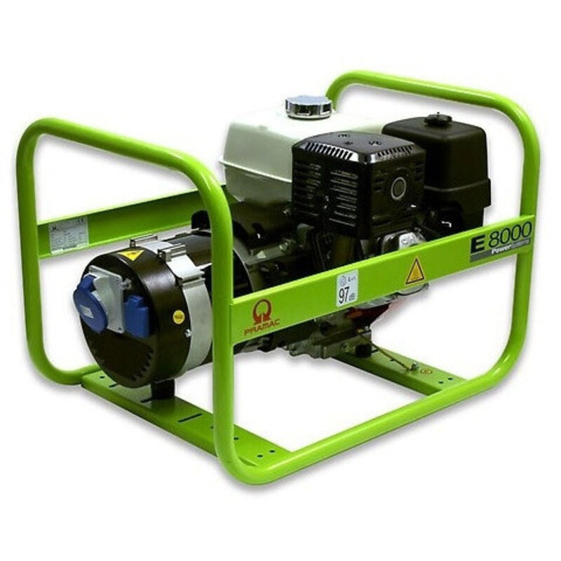 PRAMAC  - Groupe &eacute;lectrog&egrave;ne PRO essence 6,4kW 230V moteur Honda - E8000