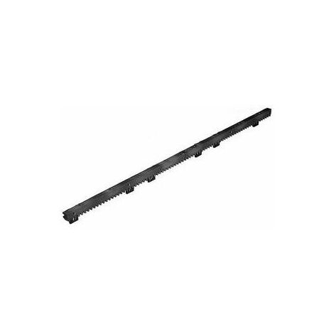 Prastel – Crémaillère pour portail en nylon renforcé acier – Fixation basse – Compatible Somfy et Cardin – 1 mètre – CRM10