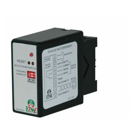 Prastel – Détecteur de boucle magnétique 2 canaux 230V AC/DC – Sensibilité réglable – Détection efficace pour accès professionnel - PIC 222-2 C