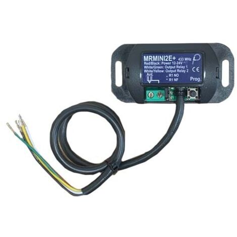 Prastel – Récepteur radio pour motorisation 433.92 MHz – Alimentation 12-24 V AC-DC – Mémoire 1000 codes – Système prêt à l'emploi - MRMINI2E