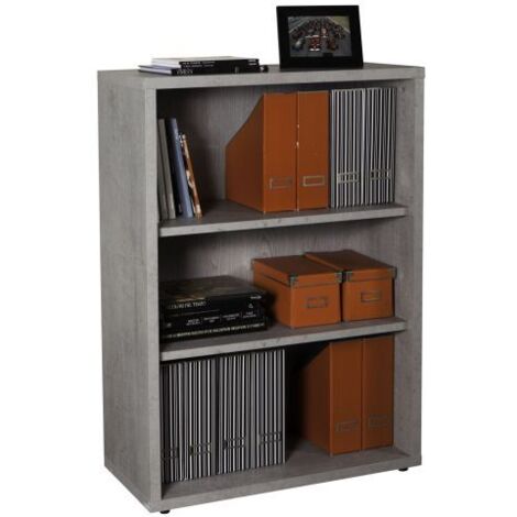 PRATICO LIBRERIA 35,7X81,6XH112 CM CEMENTO
