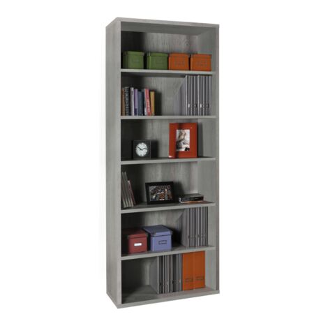 PRATICO LIBRERIA 35,7X81,6XH217 CM CEMENTO