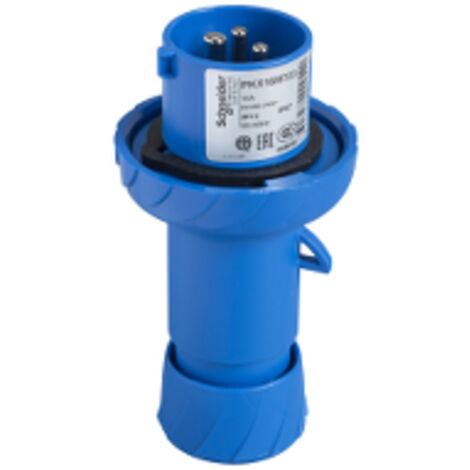 PratiKa - fiche mobile industrielle droite - 16 A - 2P+T - 200-250 V CA - IP67