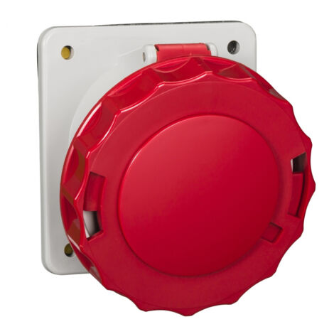 PratiKa - socle de prise industrielle - CEE 63A 4P 380V 6U - inclinée - IP67  - 81282