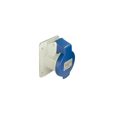 PratiKa - socle prise industrielle droite - 32A - IP44 - 220 - 3P - vis - PKF32G423