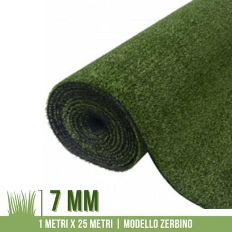 Tappeto Moquette Verde Per Interno Esterno Finto Prato 2x25mt