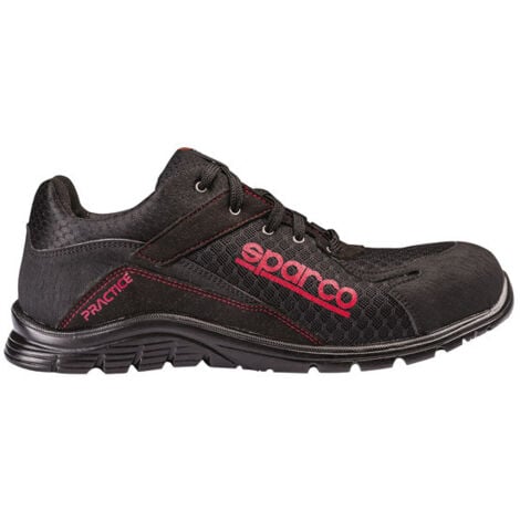 S 24 BOSSI INDUSTRIE Sparco Practice S1P SRC Sicherheitsschuhe - 41 EU - Schwarze