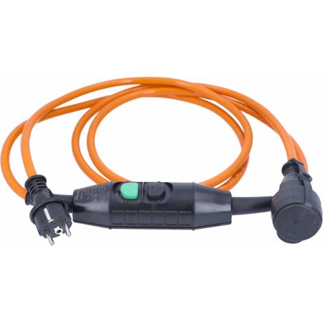 PRCD-K Schutzkontakt Verlängerung 230V 2x1,5m H07BQ-F 3G2,5 IP44