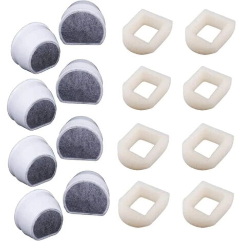 Pré-filtre en mousse et filtre à charbon filtre de fontaine à eau pour chat compatible avec la fontaine PetSafe Drinkwell INOX 360 Avalon Pagoda Ocean View et la fontaine filtre de fontaine à eau pour
